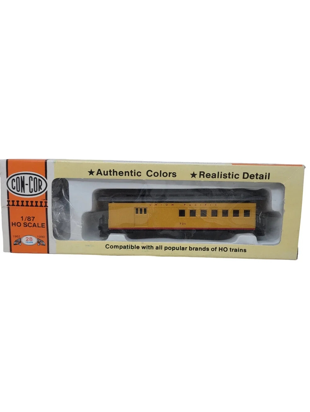 Con-Cor HO 1/87 Scale Old Time Passenger Combine Coach Union Pacific #721 NIB